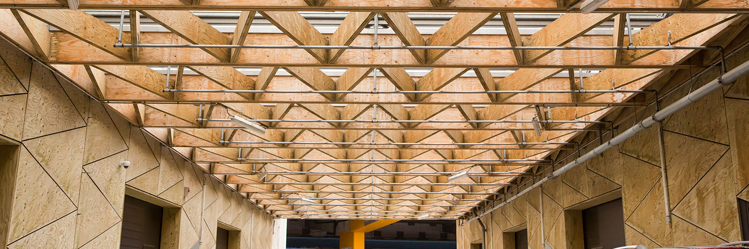 Innenansicht des Greenbiz builing in Brüssel